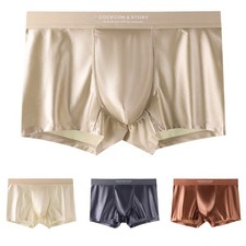 Herren Boxershorts Eis Seide
