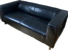 Ledercouch gebraucht schwarz