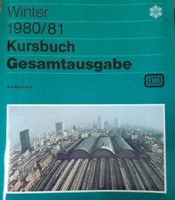 DB-Kursbuch Gesamtausgabe, Winter 1980-81, inkl. Kurswagenverzeichnis, ohne Kart