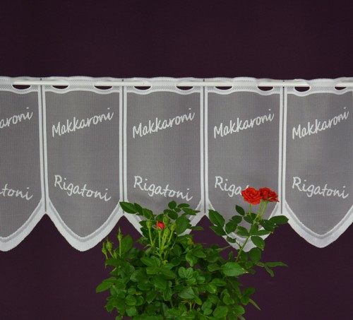 Scheibengardine makkaroni nach - makkaroni,
