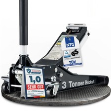 Hydraulischer Wagenheber schwarz Rangierwagenheber 3to 3000kg 75-505mm KFZ PKW