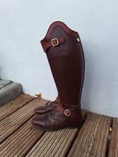 Celeris Reitstiefel Modell Polo Tabakbraun /Kroko Gr.40,5 H45 W38,5