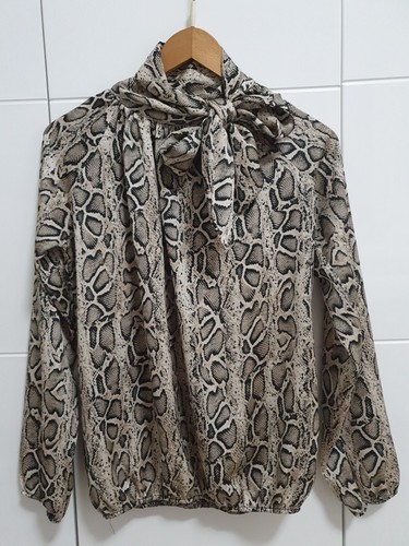 Damen bluse schlangenmuster - damen,