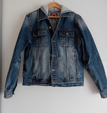 Herren Jeansjacke mit Kapuze