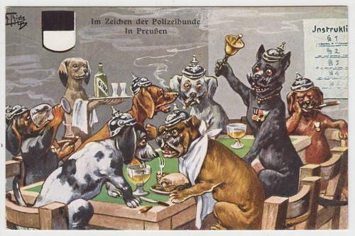 Zeichen der polizeihunde - im,