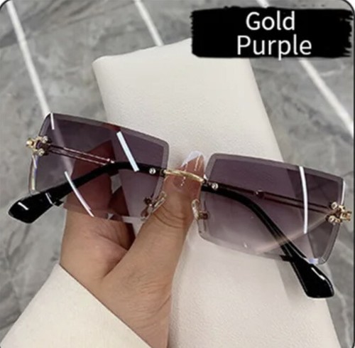 Sonnenbrille lila randlos - sonnenbrille,