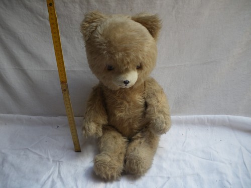 älterer teddy ddr - älterer, holzwolle