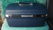 Samsonite  Beautycase, Blau, Kunststoff, guter Zustand, mit Schlüsseln 