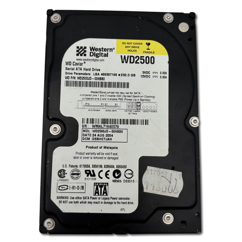Western digital wd2500 250gb - wd2500,