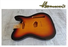Tele Roasted Swamp Ash Body, 3-teilig, Finish 3 Tone Sunburst, Gewicht  2,69 kg