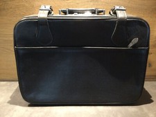 Mädler Koffer Leder mit Zahlenschloß Weekender Business Aktenkoffer schwarz