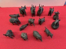 15 Messing-Tierfiguren