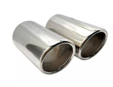 Auspuffblende für BMW Z4 ROADSTER E85 Endrohr Edelstahl 2x 65mm rund abgeschrägt