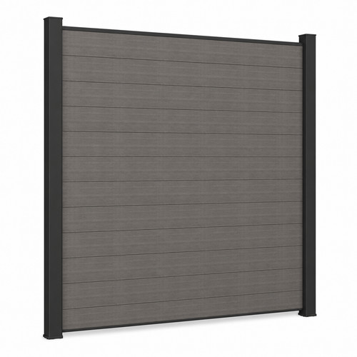 Wpc sichtschutzzaun silver - sichtschutzzaun,
