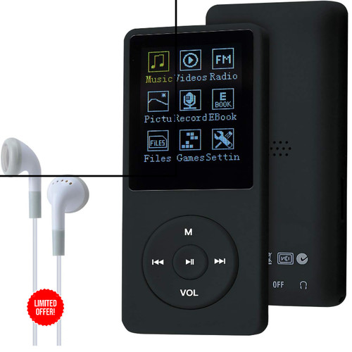 Mp3 player 8gb schwarz 2000 - 8gb,