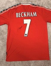 Manchester United Trikot #7 David Beckham Signiert