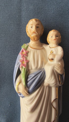 Porzellanfigur heiliger josef - porzellanfigur,