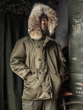Bronson Herren N-3B Snorkel Parka Militärjacke Winter Wool Insulated Overcoats