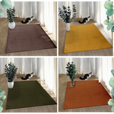 Teppich Wohnzimmer Hochflor Kuschelweich Soft Touch Gemütlich Kunstfell Teppiche
