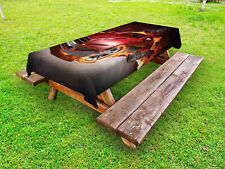 Autos Outdoor Tischdecke Burnout Reifen Sport Auto Garten Stoff Digitaldruck 