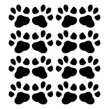 TIERPFOTEN AUFKLEBER Deko