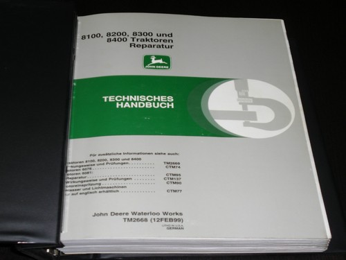 Teilekatalog john deere 8100 - john,