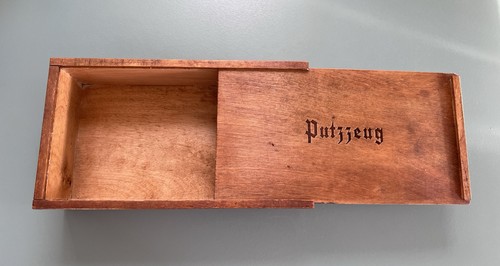 Antike holzbox putzzeug - holzbox,
