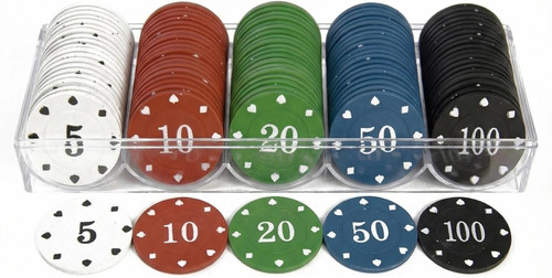 Poker chips set - chips, mit