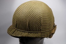 WWII / 1950s US Army M1 Stahlhelm mit Capac Liner und Tarnnetz - M1 Helmet WWII