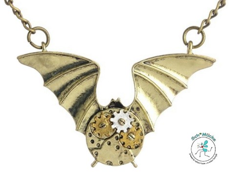Anhänger steampunk flügel - anhänger,