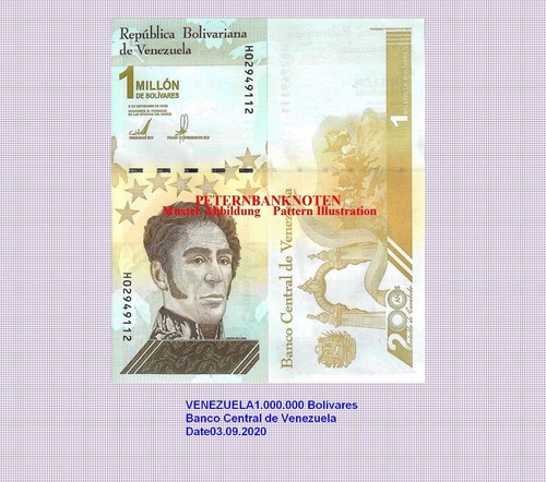 Venezuela million bolivares - 1,