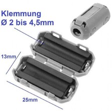 Klapp Ferrit Kern 25x14mm Filter Magnet Entstörung