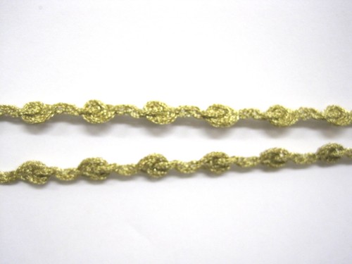 Brokat borte gold metallfaden - brokat,