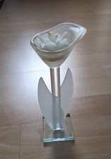 Teelichthalter aus Kristall ? in Blumenform inkl. Teelicht