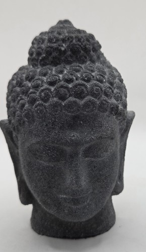 Buddha kopf aus lava - kopf, stein