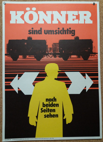 Plakat deutsche bundesbahn - deutsche,