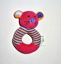 wie Neu ♥️ Babylove Maus blau rosa 13cm Rassel Greifling Kuscheltier Plüschtier