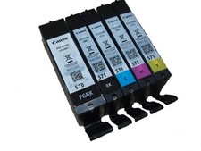 5 Original Canon Drucker Patronen PGI570 PGBK CLI571 C M Y BK Multipack Tinte