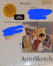 Autodesk Autosketch CAD für Windows Orginal Software 3,5" Disketten 1994 NEU OVP