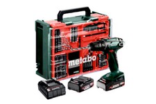 Metabo Akku-Bohrschrauber BS 18 Set, 2x 2,0 Ah und Lader mit Mobiler Werkstatt
