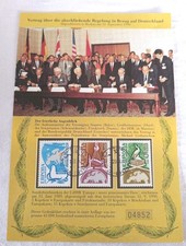 Gedenkblatt UdSSR 1990 Vertrag
