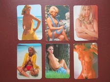 6 ältere Taschenkalender aus Spanien 1976 u. 1977 Frauen Erotik Akt pin up ,