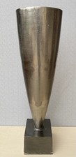 Bodenvase Aluminium Silber  XL - 89cm groß 