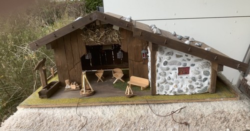Weihnachts krippe mit - krippe,