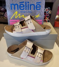 Meline Schlappen Creme Taupe