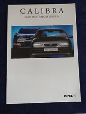 Opel Calibra Cliff Motorsport Edition Prospekt  04.1996