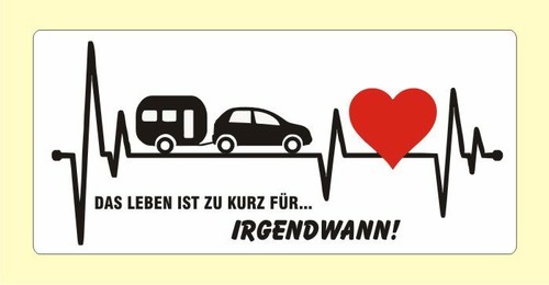 Wohnwagen herzschlag camping - wohnwagen,