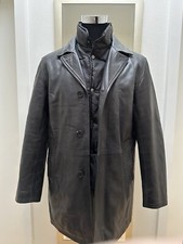 ☀️ STRELLSON Ledermantel, Gr. 50, Schwarz ☀️