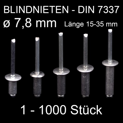 Blindnieten popnieten alu - blindnieten,