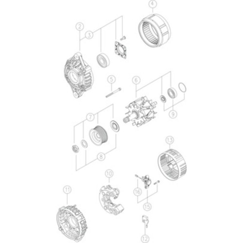 Drehstromgenerator mahle - mahle, mg